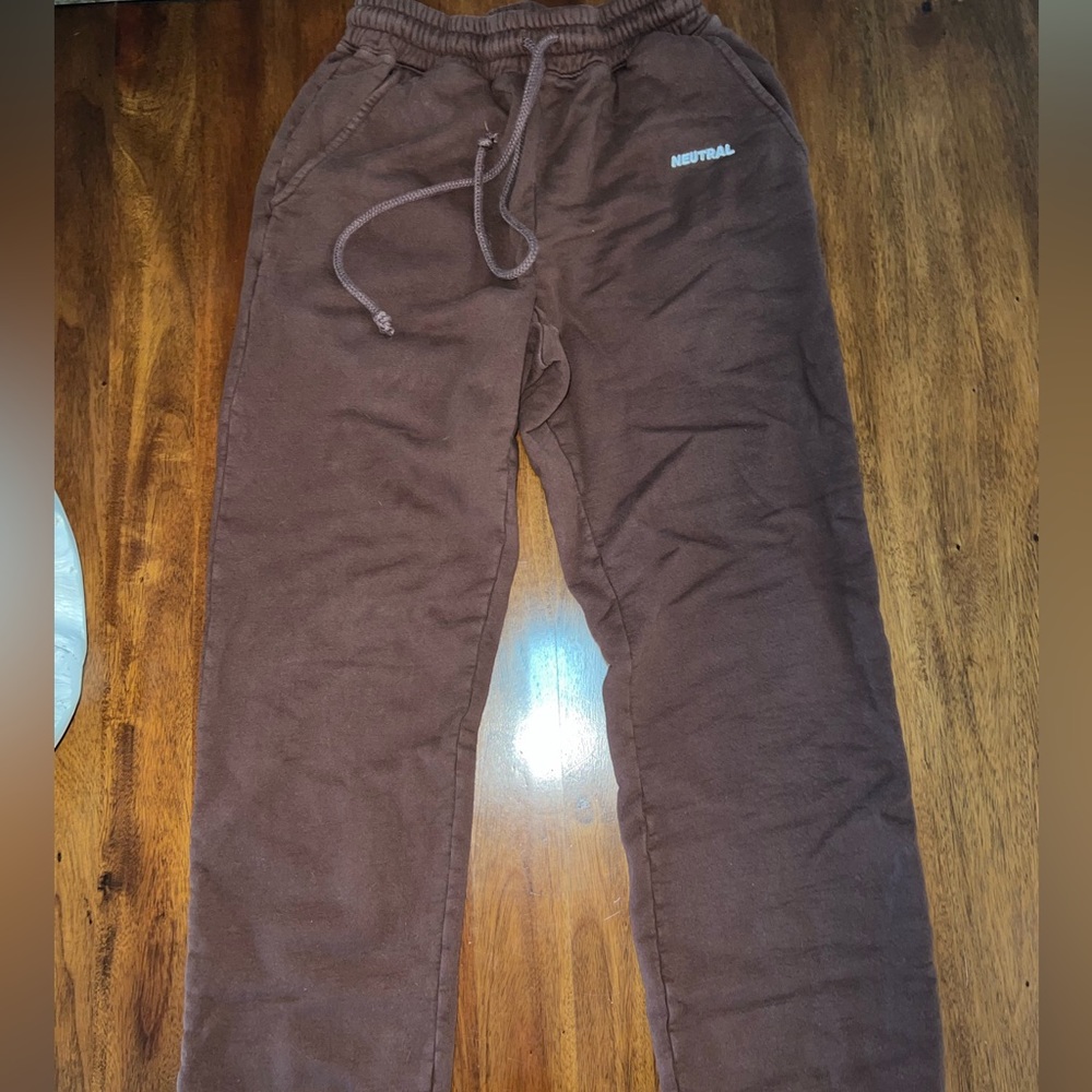 Neutral by Narbah Dark Brown Sweat Pants